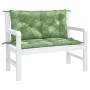 Cojines banco jardín 2 uds tela estampado de hojas 100x50x7 cm von , Kissen für Stühle und Sofas - Ref: Foro24-361675, Preis:...