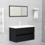 Juego de muebles de baño 2 pzas madera contrachapada negro de vidaXL, Muebles de baño - Ref: Foro24-804882, Precio: 67,41 €, ...