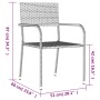 Juego de comedor de jardín 7 piezas ratán sintético negro by , Garden sets - Ref: Foro24-3156751, Price: 313,92 €, Discount: %