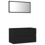 Juego de muebles de baño 2 pzas madera contrachapada negro de vidaXL, Muebles de baño - Ref: Foro24-804882, Precio: 67,41 €, ...