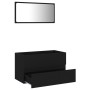 Juego de muebles de baño 2 pzas madera contrachapada negro de vidaXL, Muebles de baño - Ref: Foro24-804882, Precio: 67,41 €, ...