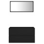 Juego de muebles de baño 2 pzas madera contrachapada negro de vidaXL, Muebles de baño - Ref: Foro24-804882, Precio: 67,41 €, ...