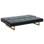 Sofá cama de cuero sintético negro by , Sofas - Ref: Foro24-247026, Price: 241,60 €, Discount: %