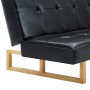 Sofá cama de cuero sintético negro by , Sofas - Ref: Foro24-247026, Price: 241,60 €, Discount: %
