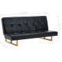Sofá cama de cuero sintético negro by , Sofas - Ref: Foro24-247026, Price: 241,60 €, Discount: %