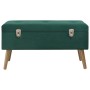 Banco con compartimento de terciopelo verde 80 cm von , Bänke für Hallen und Lager - Ref: Foro24-329929, Preis: 97,16 €, Raba...