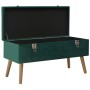 Banco con compartimento de terciopelo verde 80 cm von , Bänke für Hallen und Lager - Ref: Foro24-329929, Preis: 97,16 €, Raba...