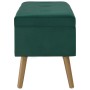 Banco con compartimento de terciopelo verde 80 cm von , Bänke für Hallen und Lager - Ref: Foro24-329929, Preis: 97,16 €, Raba...