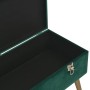 Banco con compartimento de terciopelo verde 80 cm von , Bänke für Hallen und Lager - Ref: Foro24-329929, Preis: 97,16 €, Raba...