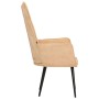 Sillón orejero de lona color crema by , Armchairs - Ref: Foro24-339651, Price: 86,73 €, Discount: %