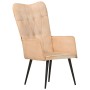 Sillón orejero de lona color crema by , Armchairs - Ref: Foro24-339651, Price: 86,73 €, Discount: %