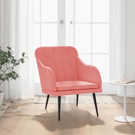 Sillón de terciopelo rosa 63x76x80 cm by , Armchairs - Ref: Foro24-351457, Price: 99,33 €, Discount: %