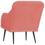 Sillón de terciopelo rosa 63x76x80 cm by , Armchairs - Ref: Foro24-351457, Price: 99,33 €, Discount: %