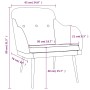 Sillón de tela gris claro 63x76x80 cm von , Sessel - Ref: Foro24-351474, Preis: 100,62 €, Rabatt: %