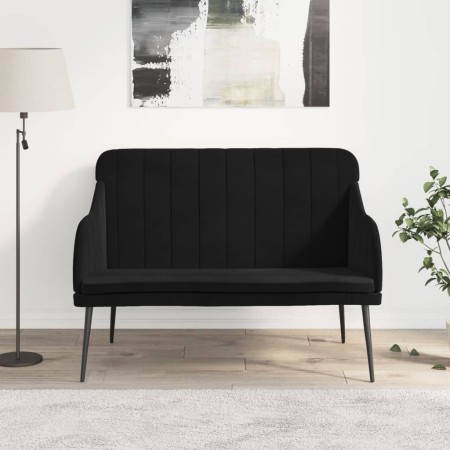 Banco de terciopelo negro 110x76x80 cm de , Bancos - Ref: Foro24-351469, Precio: 144,64 €, Descuento: %