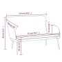 Banco de terciopelo negro 110x76x80 cm de , Bancos - Ref: Foro24-351469, Precio: 144,64 €, Descuento: %