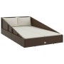Tumbona cama de jardín ratán sintético marrón 110x200 cm von , Betten im Freien - Ref: Foro24-42666, Preis: 302,09 €, Rabatt: %