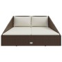 Tumbona cama de jardín ratán sintético marrón 110x200 cm von , Betten im Freien - Ref: Foro24-42666, Preis: 302,09 €, Rabatt: %