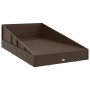 Tumbona cama de jardín ratán sintético marrón 110x200 cm von , Betten im Freien - Ref: Foro24-42666, Preis: 302,09 €, Rabatt: %