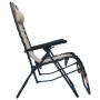 Tumbona plegable de terraza textileno crema de , Tumbonas - Ref: Foro24-47900, Precio: 108,92 €, Descuento: %
