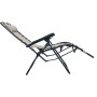 Tumbona plegable de terraza textileno crema de , Tumbonas - Ref: Foro24-47900, Precio: 108,92 €, Descuento: %