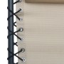 Tumbona plegable de terraza textileno crema de , Tumbonas - Ref: Foro24-47900, Precio: 108,92 €, Descuento: %