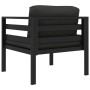 Sofá individual con cojines aluminio antracita von , Modulare Sofas für den Außenbereich - Ref: Foro24-49241, Preis: 222,58 €...