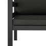 Sofá individual con cojines aluminio antracita von , Modulare Sofas für den Außenbereich - Ref: Foro24-49241, Preis: 222,58 €...