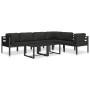 Sofá individual con cojines aluminio antracita von , Modulare Sofas für den Außenbereich - Ref: Foro24-49241, Preis: 222,58 €...