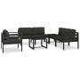 Sofá individual con cojines aluminio antracita von , Modulare Sofas für den Außenbereich - Ref: Foro24-49241, Preis: 222,58 €...