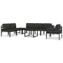 Sofá individual con cojines aluminio antracita von , Modulare Sofas für den Außenbereich - Ref: Foro24-49241, Preis: 222,58 €...