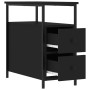 Mesita de noche madera de ingeniería negro 30x60x60 cm by , Nightstands - Ref: Foro24-826063, Price: 64,80 €, Discount: %