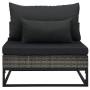 Set de sofás de jardín con cojines 4 pzas ratán sintético gris by , Outdoor sofas - Ref: Foro24-49530, Price: 658,39 €, Disco...