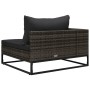Set de sofás de jardín con cojines 4 pzas ratán sintético gris by , Outdoor sofas - Ref: Foro24-49530, Price: 658,39 €, Disco...