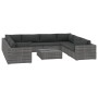 Set de muebles de jardín 9 pzas y cojines ratán sintético gris de , Conjuntos de jardín - Ref: Foro24-46787, Precio: 846,76 €...