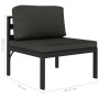Set muebles de jardín 8 pzas y cojines aluminio gris antracita by , Garden sets - Ref: Foro24-49234, Price: 1,00 €, Discount: %