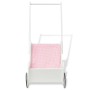 Cochecito de muñecas madera 53x25,7x50 cm blanco von , Spielzeuge von Berufen und Rollen - Ref: Foro24-80177, Preis: 43,11 €,...