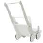 Cochecito de muñecas madera 53x25,7x50 cm blanco von , Spielzeuge von Berufen und Rollen - Ref: Foro24-80177, Preis: 43,11 €,...