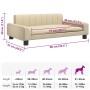 Cama para perros de tela crema 90x53x30 cm von , Betten für Hunde - Ref: Foro24-171846, Preis: 87,16 €, Rabatt: %