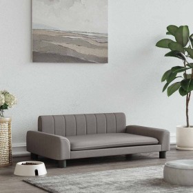 Cama para perros de tela gris taupe 90x53x30 cm de , Camas para perros - Ref: Foro24-171850, Precio: 94,15 €, Descuento: %