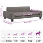 Cama para perros de tela gris taupe 90x53x30 cm von , Betten für Hunde - Ref: Foro24-171850, Preis: 94,15 €, Rabatt: %