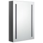 Bathroom cabinet with LED mirror glossy gray 50x13x70 cm by vidaXL, bathroom vanities - Ref: Foro24-326498, Price: 121,13 €, ...