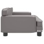 Cama para perros de cuero sintético gris 70x45x30 cm de , Camas para perros - Ref: Foro24-171892, Precio: 85,60 €, Descuento: %
