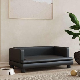 Cama para perros de cuero sintético negra 80x45x30 cm von , Betten für Hunde - Ref: Foro24-171901, Preis: 84,85 €, Rabatt: %