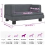 Cama para perros de terciopelo gris oscuro 60x40x30 cm von , Betten für Hunde - Ref: Foro24-171908, Preis: 67,35 €, Rabatt: %