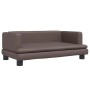 Cama para perros de cuero sintético marrón 80x45x30 cm by , Beds for dogs - Ref: Foro24-171903, Price: 71,04 €, Discount: %
