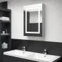 Bathroom cabinet with mirror and LED concrete gray 50x13x70 cm by vidaXL, bathroom vanities - Ref: Foro24-326488, Price: 129,...