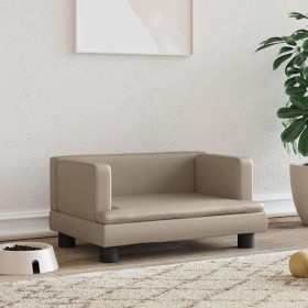 Cama para perros de cuero sintético color capuchino 60x40x30 cm von , Betten für Hunde - Ref: Foro24-171917, Preis: 69,84 €, ...
