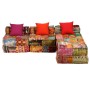 Puf modular de 3 plazas de tela patchwork de , Cojines para sillas y sofás - Ref: Foro24-244983, Precio: 666,69 €, Descuento: %