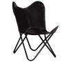 Silla mariposa butterfly para niños de cuero auténtico negro by , Armchairs - Ref: Foro24-246385, Price: 75,92 €, Discount: %